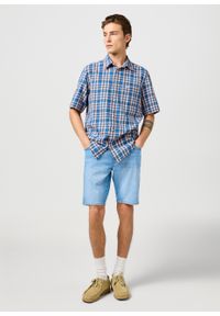 Wrangler - MESKA KOSZULA WRANGLER SS 1 PKT SHIRT FLAMINGO INDIGO 112362733 #4