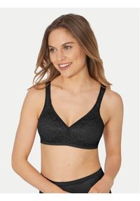 Triumph Biustonosz bezszwowy Elegant Cotton 10100175 Czarny. Kolor: czarny. Materiał: bawełna #1