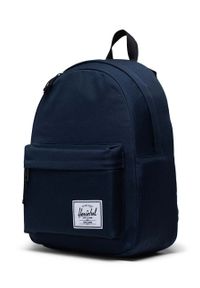 Herschel plecak Classic Backpack kolor granatowy duży gładki. Kolor: niebieski. Wzór: gładki #2