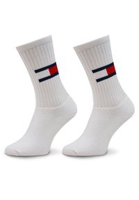 Skarpety długie Tommy Jeans. Kolor: biały #1