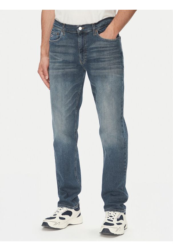 Tommy Jeans Jeansy Ryan DM0DM21097 Granatowy Slim Fit. Kolor: niebieski