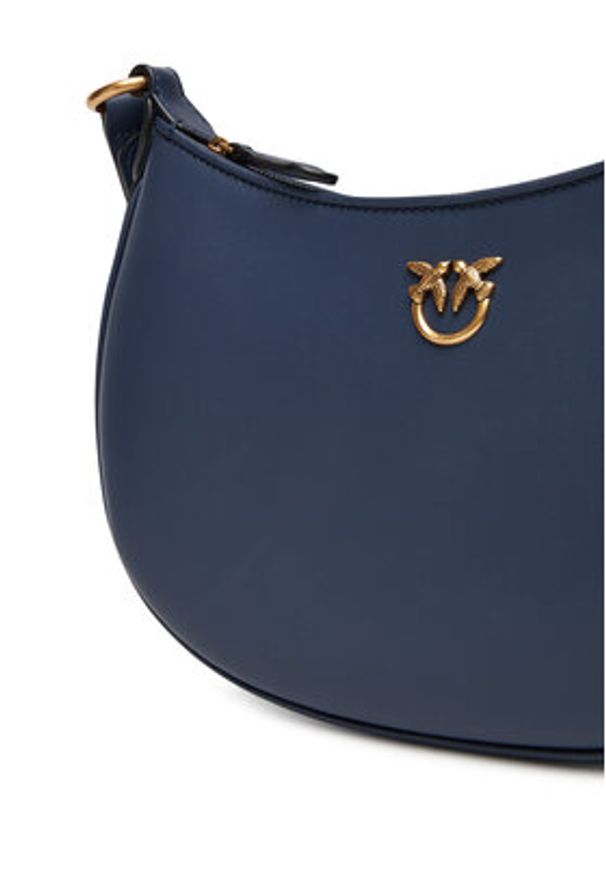 Pinko - PINKO Torebka Half Moon Mini Fl Al 25-26 PLTT 102790 A0F1 Granatowy. Kolor: niebieski. Materiał: skórzane