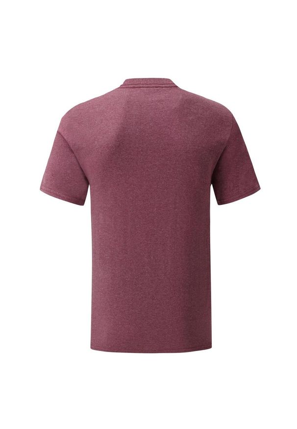 FRUIT OF THE LOOM - Męska Koszulka Iconic 150. Kolor: czerwony, wielokolorowy, brązowy