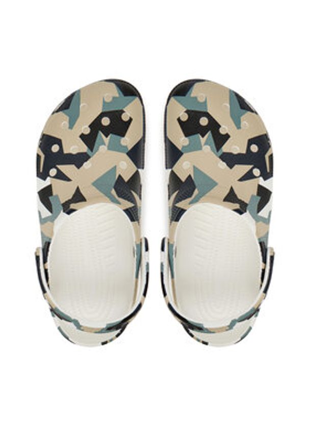 Crocs Klapki Geo Camo Clog 211009 Kolorowy. Wzór: kolorowy