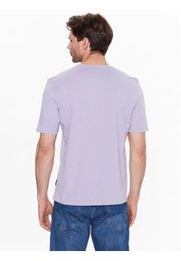Sisley T-Shirt 3096S101J Fioletowy Regular Fit. Kolor: fioletowy. Materiał: bawełna