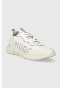 Hugo - HUGO sneakersy Wayne kolor biały 50503019. Nosek buta: okrągły. Kolor: biały. Materiał: guma #5