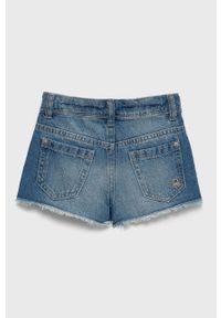 United Colors of Benetton szorty jeansowe dziecięce gładkie regulowana talia. Okazja: na co dzień. Kolor: niebieski. Materiał: jeans. Długość: długie. Wzór: gładki. Styl: casual #2