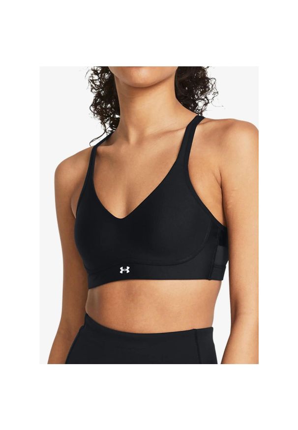 Stanik sportowy Under Armour Infinity 2.0 Low Sports Bra D-DD. Kolor: czarny