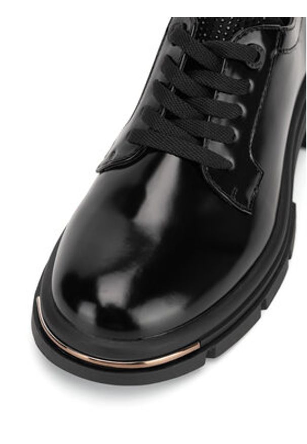 MEXX Półbuty MI001101043W Czarny. Kolor: czarny. Materiał: skóra