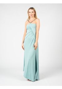 Pinko Sukienka "Soncino" | 1G17JG Y7SC | Kobieta | Zielony. Kolor: zielony. Materiał: elastan, wiskoza. Długość rękawa: na ramiączkach. Styl: wizytowy. Długość: maxi #1