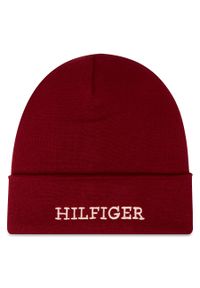 TOMMY HILFIGER - Czapka Tommy Hilfiger Corporate AU0AU01737 XJS. Kolor: czerwony. Materiał: bawełna, materiał #1