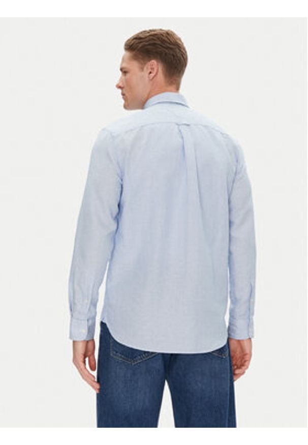 TOMMY HILFIGER - Tommy Hilfiger Koszula MW0MW40704 Błękitny Regular Fit. Kolor: niebieski. Materiał: bawełna
