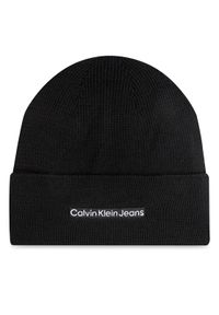 Calvin Klein Czapka Inst Embro K50K512452 Czarny. Kolor: czarny. Materiał: materiał, bawełna