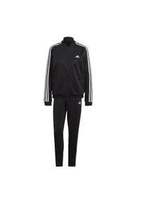 Adidas - Essentials 3-Stripes Track Suit. Kolor: czarny, biały, wielokolorowy. Materiał: dresówka. Sport: fitness