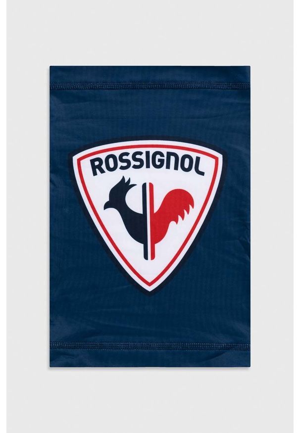 Rossignol komin kolor czarny z nadrukiem. Kolor: niebieski. Materiał: skóra, materiał. Wzór: nadruk