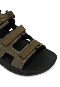 CAT Footwear Sandały Cadent P726617 Khaki. Kolor: brązowy. Materiał: skóra, nubuk #4