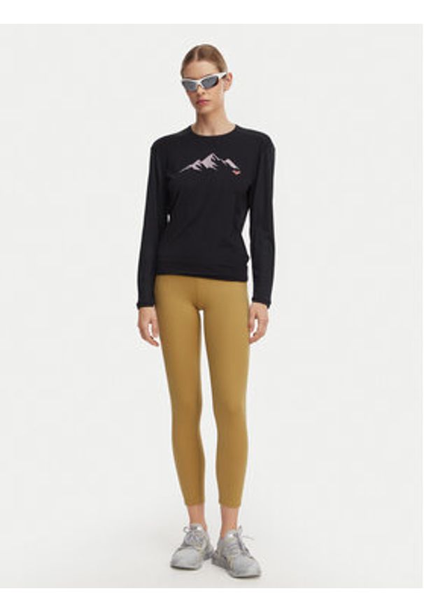 Roxy Koszulka techniczna Boundless Spirit 2 ERJKT04329 Czarny Regular Fit. Kolor: czarny. Materiał: syntetyk