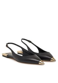 Elisabetta Franchi Baleriny SA-07L-51E2 Czarny. Kolor: czarny. Materiał: skóra #5