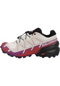 salomon - Buty do biegania damskie Salomon Speedcross 6. Kolor: biały. Materiał: syntetyk, tkanina, materiał. Szerokość cholewki: normalna. Model: Salomon Speedcross #1