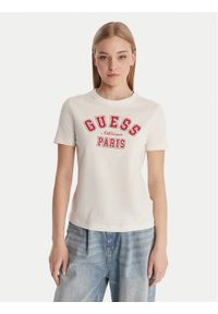 Guess T-Shirt V6RI15 J1314 Biały Regular Fit. Kolor: biały. Materiał: bawełna #1