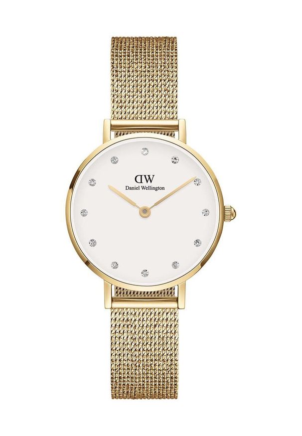 Daniel Wellington zegarek Petite 28 damski kolor złoty. Kolor: złoty. Materiał: materiał