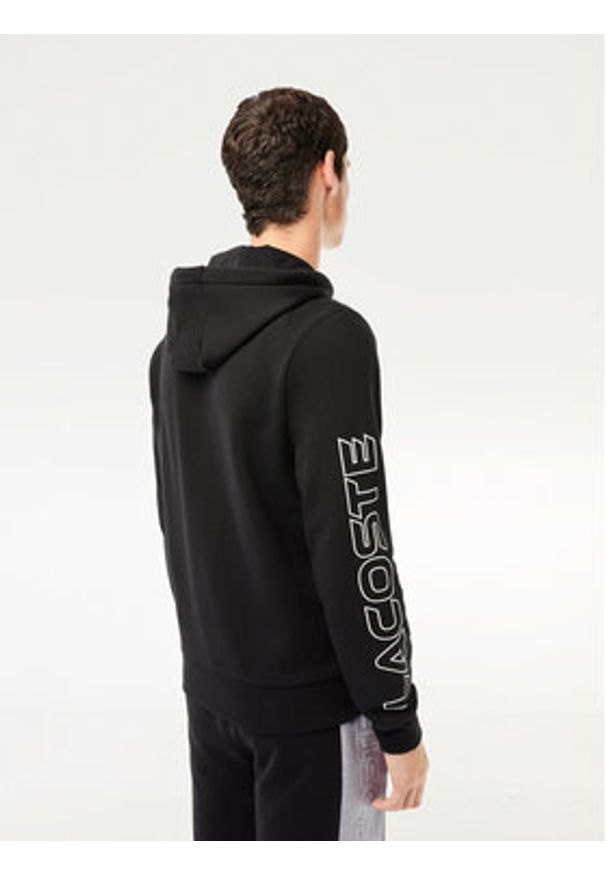 Lacoste Bluza SH1416 Czarny Regular Fit. Kolor: czarny. Materiał: bawełna