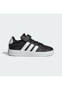 Adidas - Buty Dziecięce Grand Court 3.0. Okazja: na uczelnię. Kolor: czarny, wielokolorowy, biały. Sport: joga i pilates #1