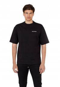 Balenciaga - BALENCIAGA Czarny t-shirt z logo na plecach. Kolor: czarny #6