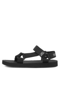 Kappa Sandały LOGO NEFARIW 38148TW-A00 Czarny. Kolor: czarny. Materiał: materiał #5