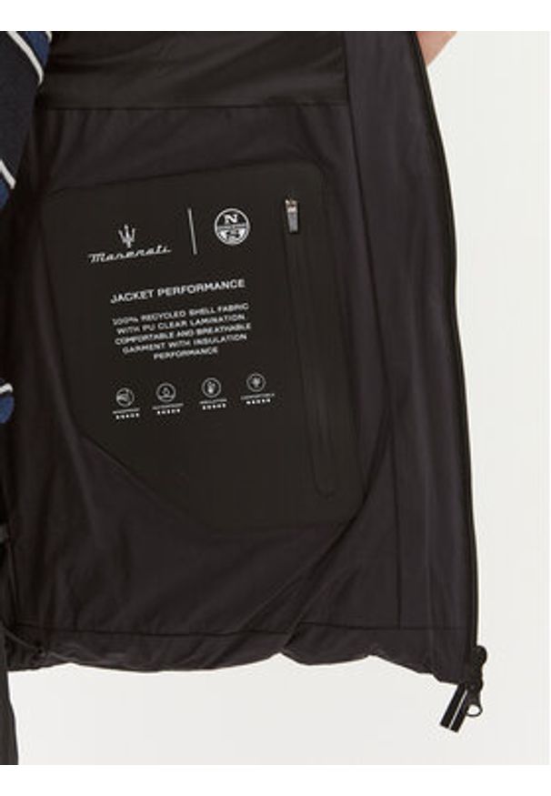 North Sails Kamizelka MASERATI Ostro 450143 Czarny Regular Fit. Kolor: czarny. Materiał: syntetyk