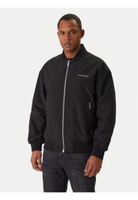 Karl Lagerfeld - KARL LAGERFELD Kurtka bomber 505005 561533 Czarny Regular Fit. Typ kołnierza: dekolt w karo. Kolor: czarny. Materiał: syntetyk #1
