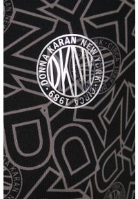 DKNY - Dkny komplet piżamowy kolor czarny. Kolor: czarny. Materiał: dzianina. Długość: długie