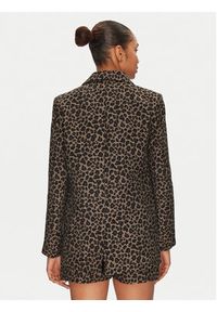 Morgan Marynarka 251-VBILI.F Brązowy Regular Fit. Kolor: brązowy. Materiał: bawełna #3