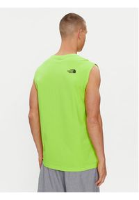 The North Face Tank top Simple Dome NF0A87R3 Zielony Regular Fit. Kolor: zielony. Materiał: bawełna, syntetyk