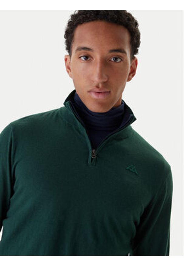 Robe di Kappa Golf 68118HW Zielony Regular Fit. Typ kołnierza: golf. Kolor: zielony. Materiał: bawełna