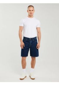 Big-Star - Szorty męskie jeansowe niebieskie Aleksy 508. Kolor: niebieski. Materiał: jeans. Długość: długie. Sezon: lato, wiosna. Styl: wakacyjny, elegancki #5