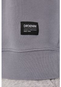 Dr. Denim - Bluza bawełniana. Kolor: szary. Materiał: bawełna, denim. Wzór: gładki #2