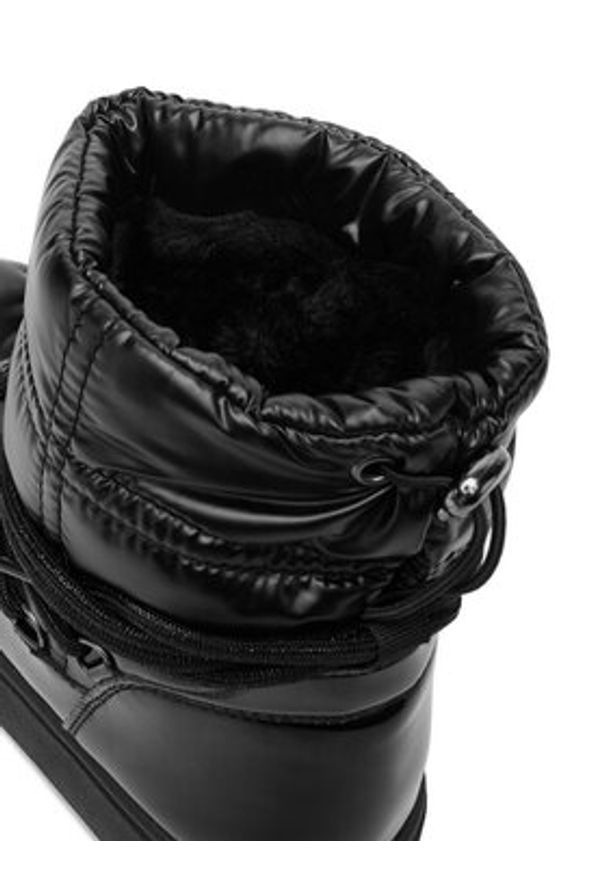 DeeZee Śniegowce HY221202 Czarny. Kolor: czarny. Materiał: materiał, syntetyk