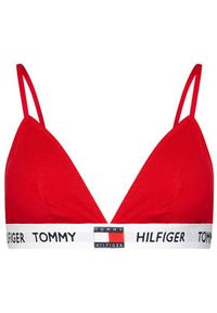TOMMY HILFIGER - Tommy Hilfiger Biustonosz braletka Padded Triangle Bra UW0UW02243 Czerwony. Kolor: czerwony. Materiał: bawełna
