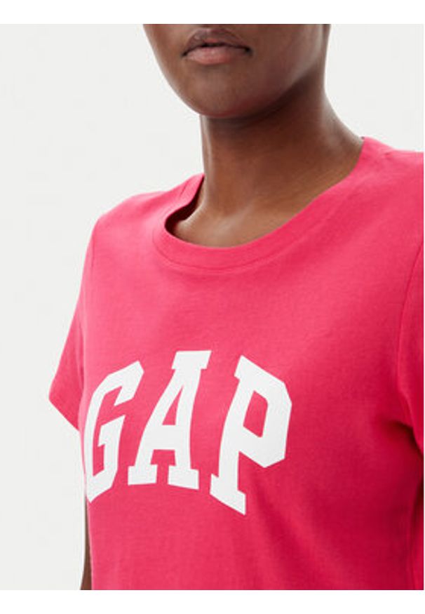 GAP - Gap T-Shirt 729555-08 Różowy Regular Fit. Kolor: różowy. Materiał: bawełna
