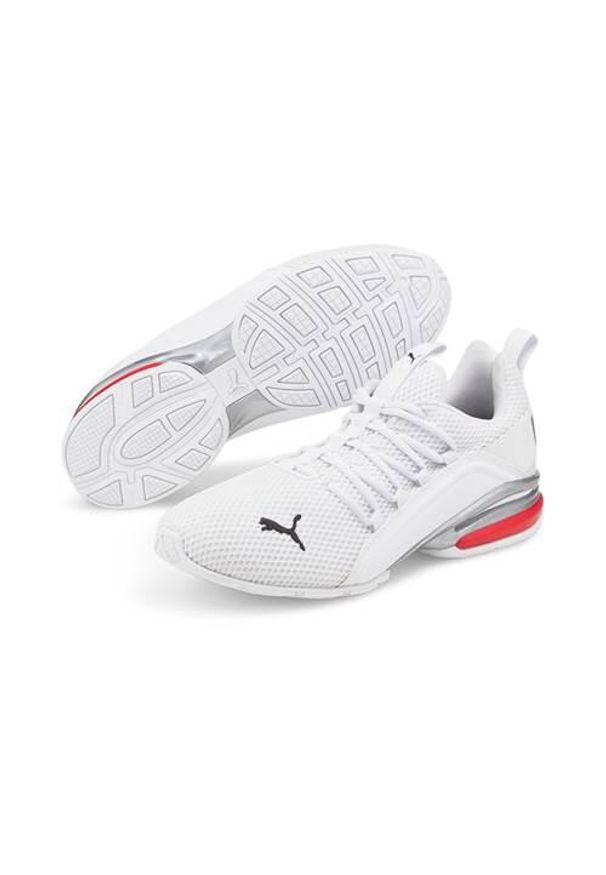 Buty do chodzenia męskie Puma Axelion Ls. Zapięcie: sznurówki. Kolor: biały, wielokolorowy. Materiał: materiał, syntetyk, tkanina. Szerokość cholewki: normalna. Sport: turystyka piesza