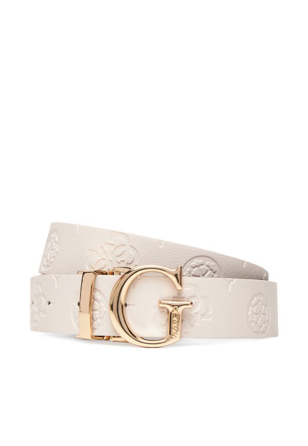 Guess Pasek Damski BW7861 P3430 Écru. Materiał: skóra