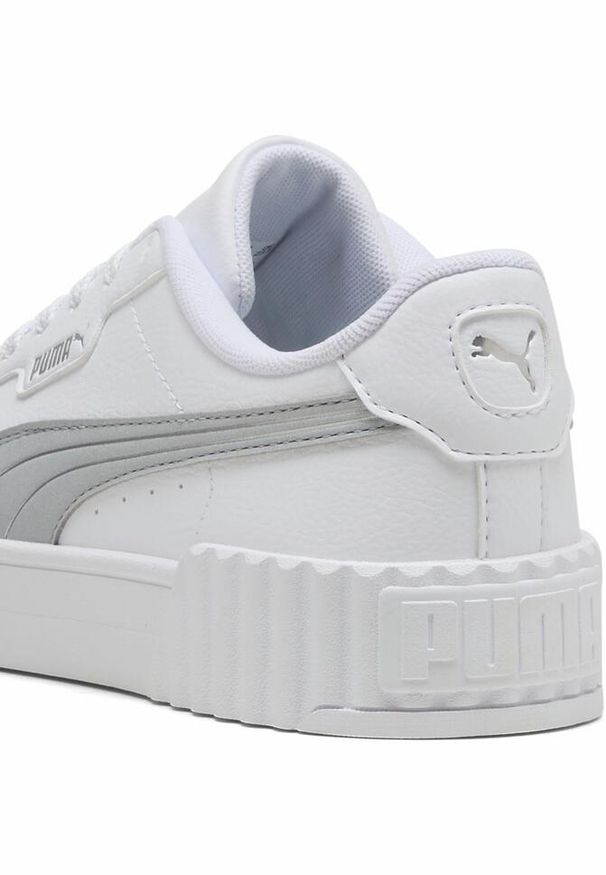Puma - Damskie sneakersy Carina 3.0 Aqua Metallics PUMA White Silver Metallic. Okazja: na plażę. Kolor: biały, wielokolorowy, szary. Sezon: lato. Sport: tenis