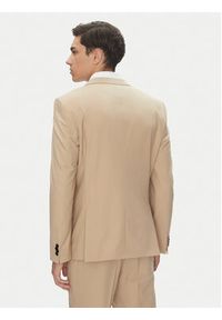 Hugo - HUGO Garnitur Henry/Getlin232X 50530116 Beżowy Slim Fit. Kolor: beżowy. Materiał: syntetyk #10