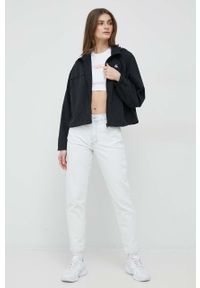 Calvin Klein Jeans wiatrówka kolor czarny przejściowa. Kolor: czarny. Materiał: poliester, poliamid #5
