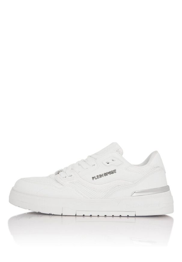 Plein Sport Sneakersy SAFS USC0845 STE003N Biały. Kolor: biały. Materiał: skóra