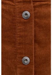 Tom Tailor Spódnica kolor brązowy mini rozkloszowana. Stan: podwyższony. Kolor: brązowy #3