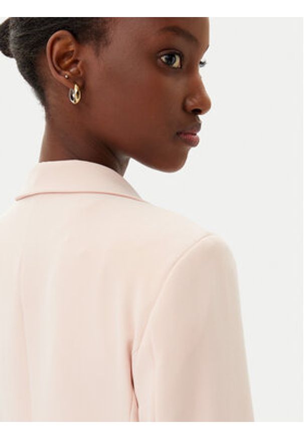 Maryley Marynarka 25EB187/M27/43PY Różowy Regular Fit. Kolor: różowy. Materiał: syntetyk