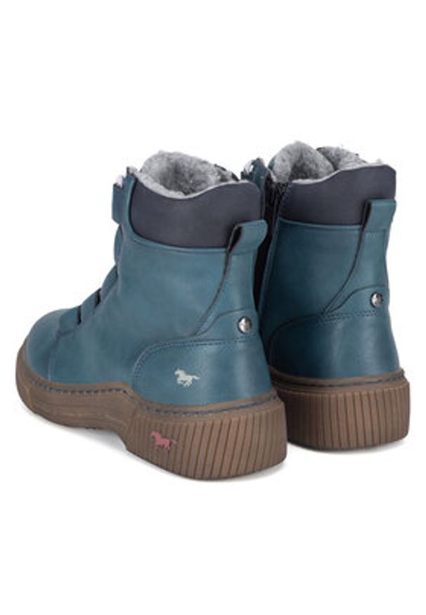 Mustang Trzewiki 1436-605 Turkusowy. Kolor: turkusowy. Materiał: materiał