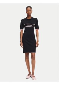 Guess Sukienka codzienna G6YK40 Z1082 Czarny Slim Fit. Okazja: na co dzień. Kolor: czarny. Materiał: wiskoza. Typ sukienki: proste. Styl: casual #3